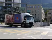 Renault Kühllastwagen unterwegs in Schaan/FL am 30.09.2020