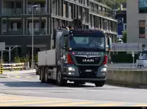 MAN mit Kran und Spez. Aufbau unterwegs in Schaan/FL am 30.09.2020