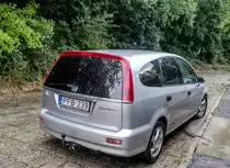 Rückansicht: Honda Stream, fotografiert in Juni, 2020.