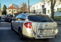 Rückansicht: Renault Laguna Mk2, gesehen in März, 2020