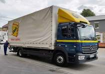 =MB Atego von GEIS Logistics steht zur Entladung in Hünfeld, 08-2020