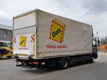 =MB Atego von GEIS Logistics steht zur Entladung in Hünfeld, 08-2020