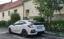 Rückansicht: Honda Civic Mk10 in Juni, 2020.