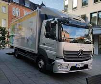 =MB Atego der Wäscherei KRUPPERT unterwegs in Fulda, 09-2020