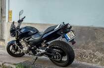 Rückansicht: Honda CB600. Foto: Juni, 2020.