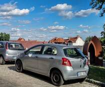 Toyota Yaris Mk2 Rückansicht. Foto: Juni, 2020.