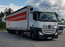 =MB Actros von Mercedes Benz CharterWay rastet im September 2020 an der A 7