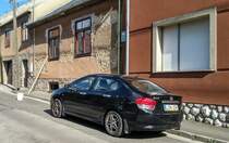 Rückansicht: Honda City Mk5 (auf Jazz Basis) ab 2008. Foto: 06.2020.