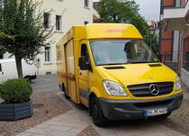 =MB Sprinter von DHL auf Zustelltour in Hünfeld im September 2020