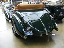 Heckansicht eines Talbot Lago T150 C aus dem Jahr 1937. Classic Remise Düsseldorf am 31.10.2020.