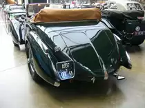 Heckansicht eines Talbot Lago T150 C aus dem Jahr 1937. Classic Remise Düsseldorf am 31.10.2020.