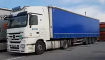 =MB Actros-Sattelzug von  eureka-Transport  rastet im Dezember 2019 an der A3