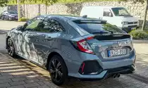 Honda Civic Mk X von hinten fotografiert in Juni 2020.