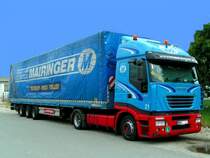 IVECO (Stralis), Teleskop-Mega-Trailer: Normalladel�nge 13650mm + 6000mm Teleskopladel�nge! 
abgestellt am Messegel�nde RIED i.I. 070722