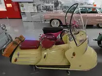 Ein Malco Mobil 175 von 1953 war Mitte August 2020 im Verkehrszentrum des Deutschen Museums in München zu sehen.