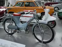 Eine Heinkel Perle (Typ 47), dahinter eine Heinkel 150. (Verkehrszentrum des Deutschen Museums München, August 2020)