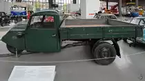 Ein 1953 gebauter Goliath GD 750 war Mitte August 2020 im Verkehrszentrum des Deutschen Museums in München zu sehen.