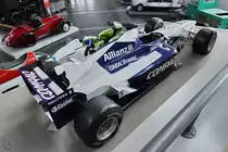 Der Formel 1-Rennwagen BMW-Williams FW23-05 aus dem Jahr 2001 war Mitte August 2020 im Verkehrszentrum des Deutschen Museums in München ausgestellt.