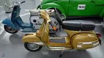 Ein Vespa Rally 200 Electronic aus dem Jahr 1977, so gesehen Mitte August 2020 im Verkehrszentrum des Deutschen Museums München.