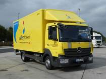 =MB Atego 816 von  safetykleen  rastet im Oktober 2020 an der A 7