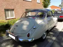 Heckansicht eines DKW Auto Union 1000S de Luxe Coupe. Oldtimertreffen der Oldtimerfreunde Schermbeck in Lühlerheim im Spätsommer 2018.