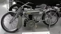 Eine Zündapp Z 22 aus dem Jahr 1922. (Verkehrszentrum des Deutschen Museums München, August 2020)