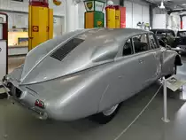 Ein Tatra T87 war Mitte August 2020 im Verkehrszentrum des Deutschen Museums in München zu sehen.