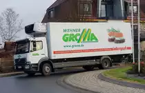 =MB Atego von GROMA unterwegs in Hünfeld im November 2020