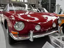 Ein VW Karmann-Ghia Typ 34, Baujahr 1968 war Mitte August 2020 im Verkehrszentrum des Deutschen Museums in München zu sehen.