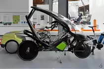 Das muskelgetriebene Reisefahrzeug .ecozentrik Läufer 07 war Mitte August 2020 im Verkehrszentrum des Deutschen Museums in München ausgestellt.