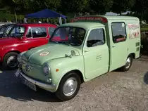 Seat 600 Formichetta aufgenommen am 31.08.2019 bei der Classic Gala in Schwetzingen