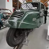 Ein 1953 gebauter Goliath GD 750 war Mitte August 2020 im Verkehrszentrum des Deutschen Museums in München zu sehen.