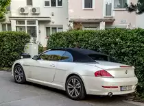 BMW 6 Cabriolet (Rückansicht). Foto: Juni, 2020.