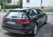 Rückansicht: Audi A4 Avant aus 2017. Foto: Juli, 2020.