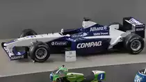 Der Formel 1-Rennwagen BMW-Williams FW23-05 aus dem Jahr 2001 war Mitte August 2020 im Verkehrszentrum des Deutschen Museums in München ausgestellt.