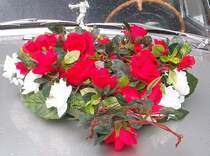 Blumenherz zur Hochzeit