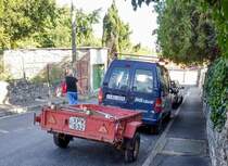 Anhänger des Herstellers  Kalydi . Modell:  KK-400 . Gebaut in 2001, fotografiert in September, 2020