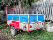 Anhänger des Herstellers  Nagy . Modell:  NJ-225 . Baujahr: 1983. Aufnahme: November, 2020.