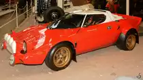 Ein Lancia Stratos aus dem Jahr 1976. Mit dem Stratos gewann Lancia in der Rallye Gruppe 4 dreimal die Rallye-Weltmeisterschaft und viermal die Rally Monte Carlo gewann.