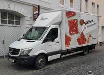 =MB Sprinter der Bäckerei HAPP auf Belieferungstour in Hünfeld, 12-2020