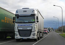 DAF Sattelzug TRANSHOFF bei Euskirchen - 04.12.2020