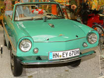 Im Auto- und Technikmuseum Sinsheim steht ein Amphicar 770 von 1964.