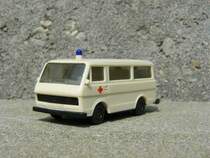 Herpa VW LT Krankenwagen fotografiert am 13-04-2009.