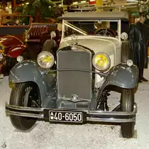 Ein Mercedes-Benz 379 Mannheim von 1933 ist im Auto- und Technikmuseum Sinsheim zu sehen. (Dezember 2014)