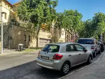 Rückansicht: Toyota Auris, gesehen in Juli, 2020.