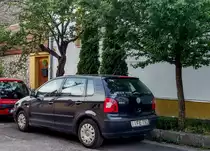 Rückansicht eines VW Polo aus der vierten Generation, ca 2003, fotografiert in Juli, 2020. 