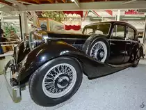 Im Technik-Museum Speyer steht ein Jaguar SS aus dem Jahr 1937. (Mai 2014)