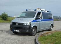 =VW T 5 des BAG steht auf einer Rastanlage an der A 7 im Oktober 2020