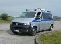 =VW T 5 des BAG steht auf einer Rastanlage an der A 7 im Oktober 2020