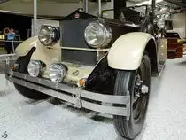 Dieser Moon 6/28 Dual-Windshield Touring  ist Teil der Ausstellung im Technik-Museum Speyer. (Mai 2014)
